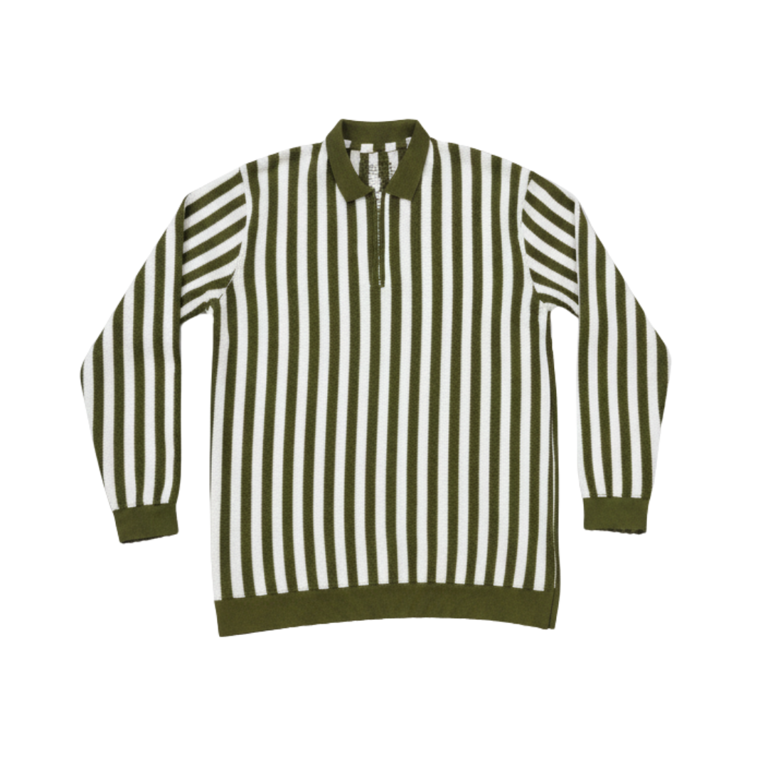 Winter Striped Knit Shirt