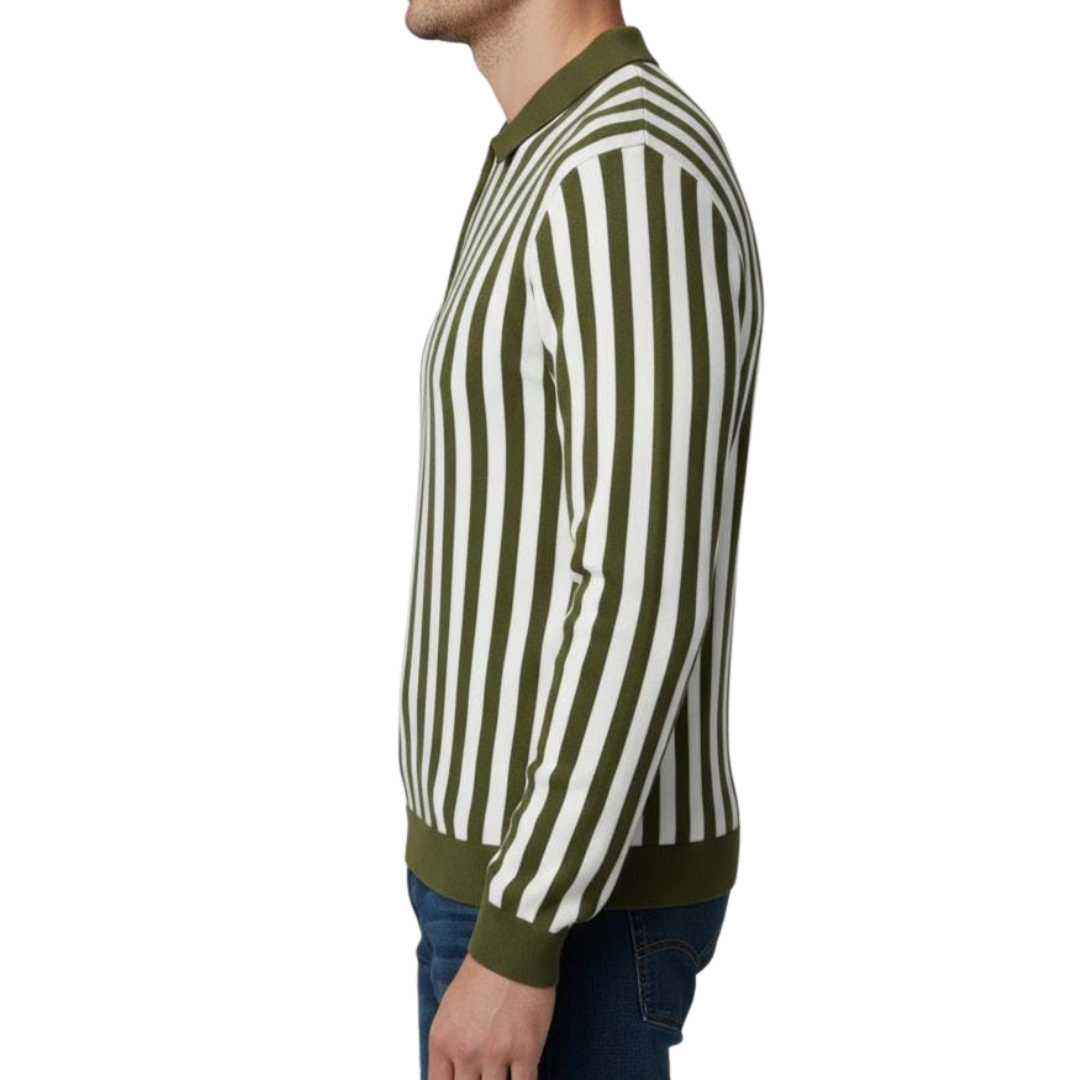 Winter Striped Knit Shirt