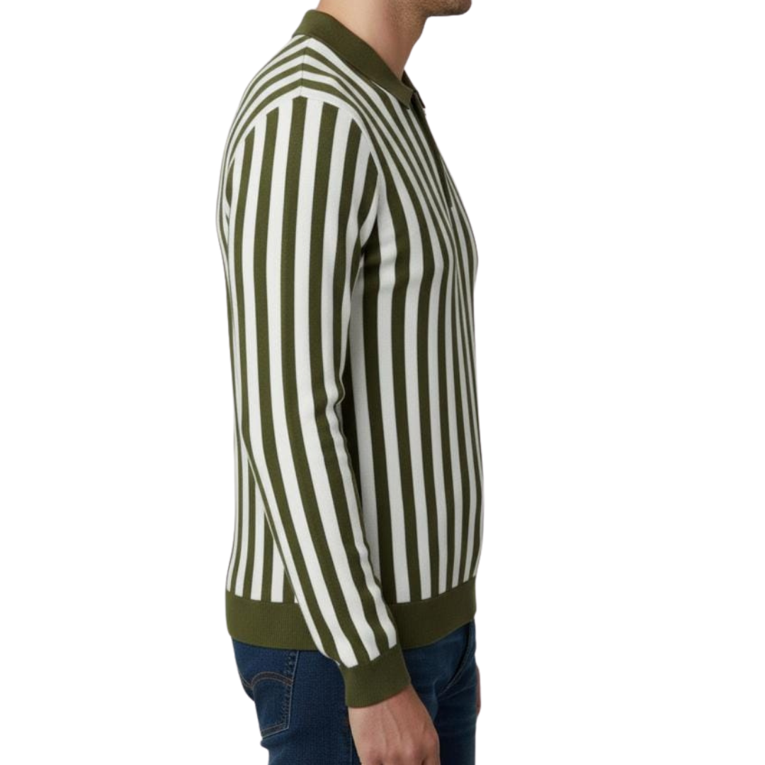 Winter Striped Knit Shirt