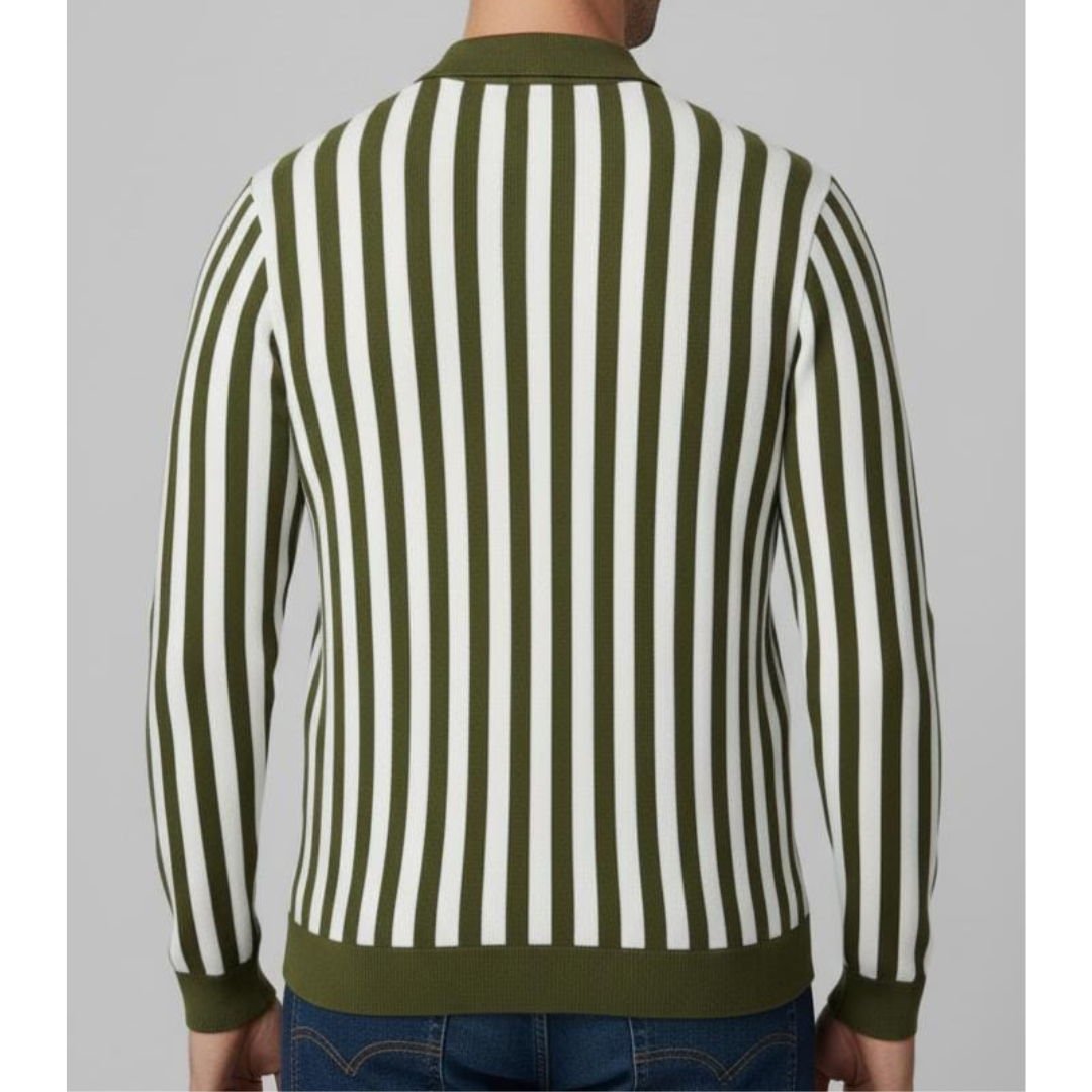 Winter Striped Knit Shirt