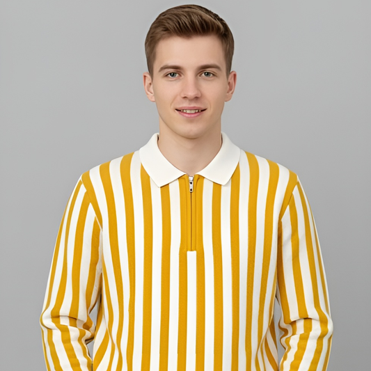 Winter Striped Knit Shirt