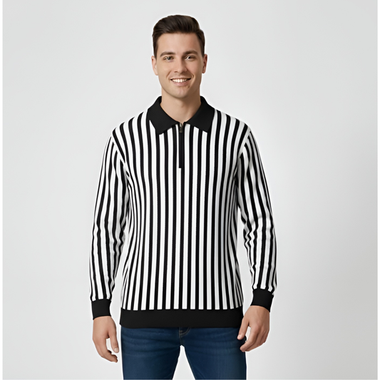 Winter Striped Knit Shirt