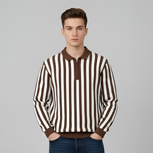 Winter Striped Knit Shirt
