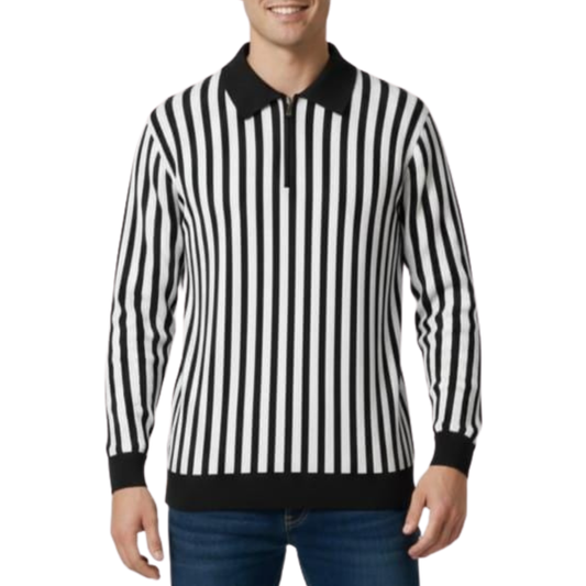 Winter Striped Knit Shirt