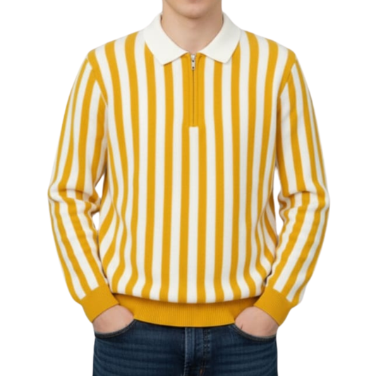 Winter Striped Knit Shirt