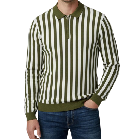 Winter Striped Knit Shirt