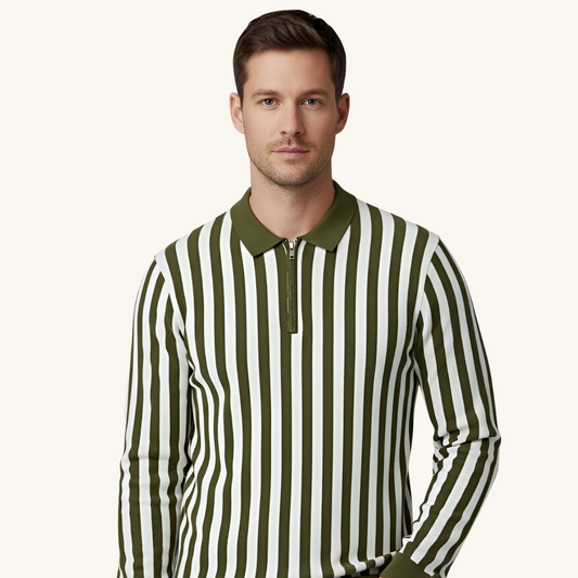 Winter Striped Knit Shirt